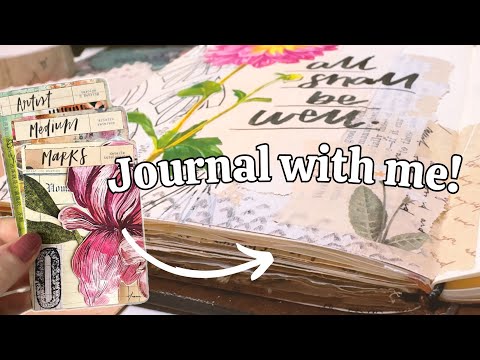 Journal With Me: Simple Layout With Collage And Stencilling ✨