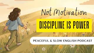When Motivation Runs Out - Discipline Is Power | Slow English Podcast #learnenglishpodcast
