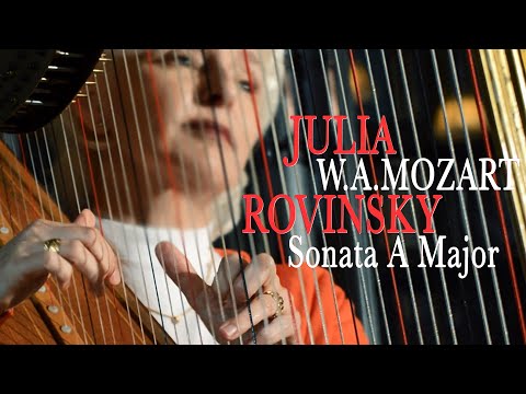 W.A.Mozart - Sonata A Major K.331 | Julia Rovinsky Harp Arrangement #harp #Mozart #JuliaRovinsky