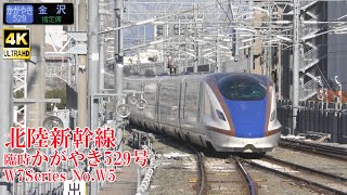 北陸新幹線W7系W5編成 臨時かがやき529号 231126 JR Hokuriku Shinkansen Nagano Sta.