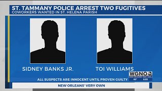 Two fugitives wanted in several cities, arrested in Pearl River