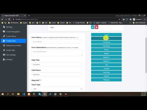 Vue Form Generator and Organizer