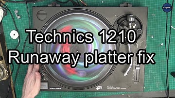 How to fix Technics 1200-1210 Runaway and Platter spinning problems.