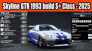 Nissan Skyline GTR 1993 build S+ Class Car in NFS Unbound in 2025