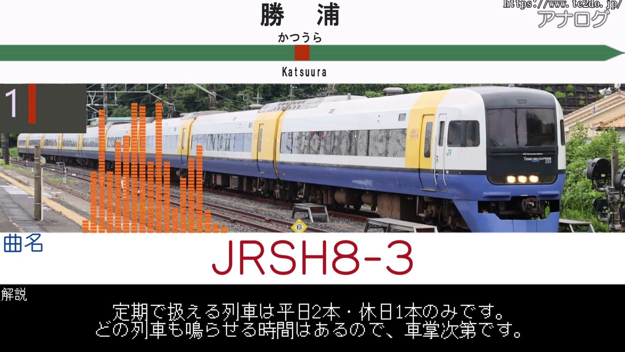 外房線下り(本千葉～勝浦)発車メロディー集