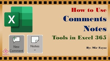 How to use Comment and Notes tool in Excel 365