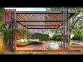 100 Modern Backyard Patio Design Ideas 2024 Home Garden Landscaping Ideas| Rooftop Pergola Design