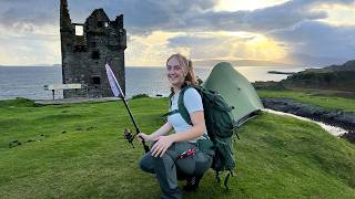 Wild Camping on a Scottish Island | Castle Ruins, Fishing &amp; Tent Disaster