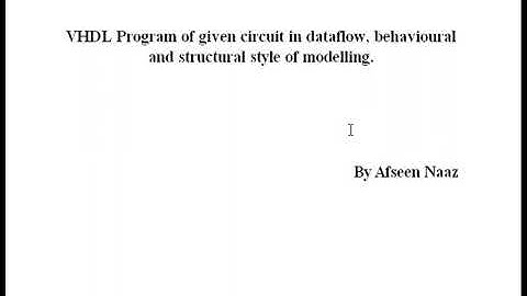 VHDL program for 2 to 4 decoder in dataflow, behavioral and structural style.