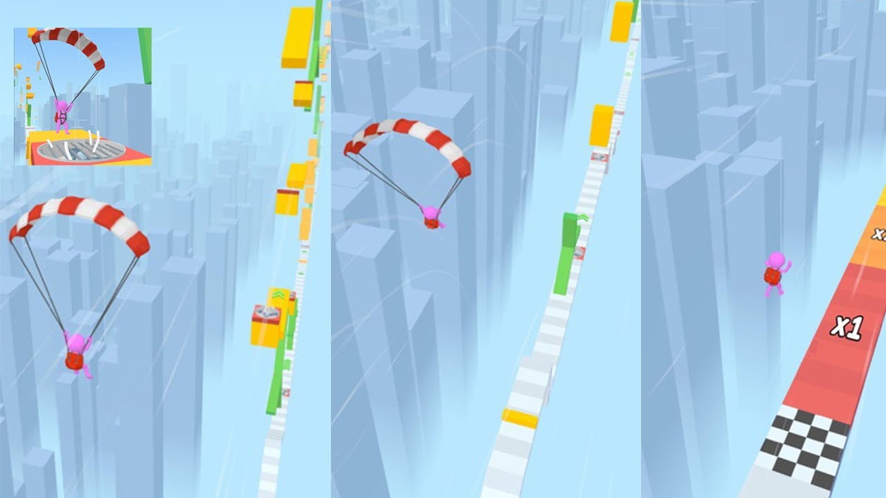 Parachute Jump 3D All Levels Gameplay Walkthrough | [IOS - Android] By ...