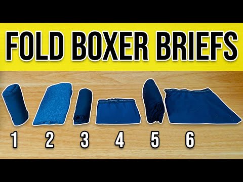 6 Clever Ways to Fold Boxer Briefs (Fast and Small Folds)