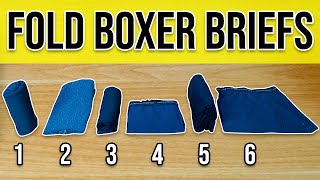 6 Clever Ways to Fold Boxer Briefs (Fast and Small Folds)
