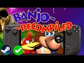 Banjo Kazooie Steam Deck Performance NEW Recompiled PC Port + How To Install Setup Guide