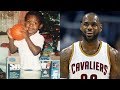 LeBron James transformation from 3 to 32 years old