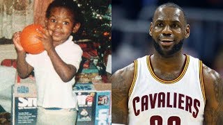 LeBron James transformation from 3 to 32 years old