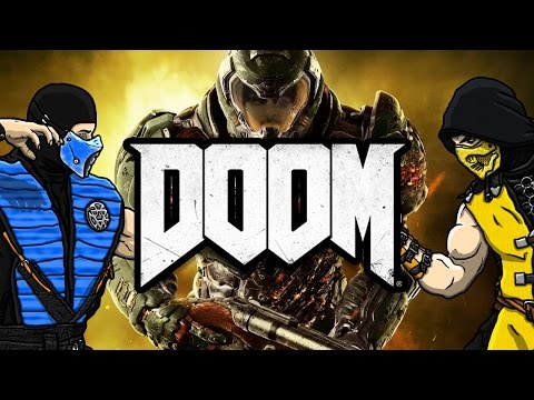 scorpion-&-sub-zero-play---doom-2016-|-mkx-gameplay-parody!