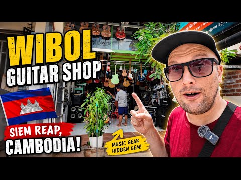 I Jammed With a Guitar Shop Owner in Siem Reap! 🎸🇰🇭 Music Store in Cambodia