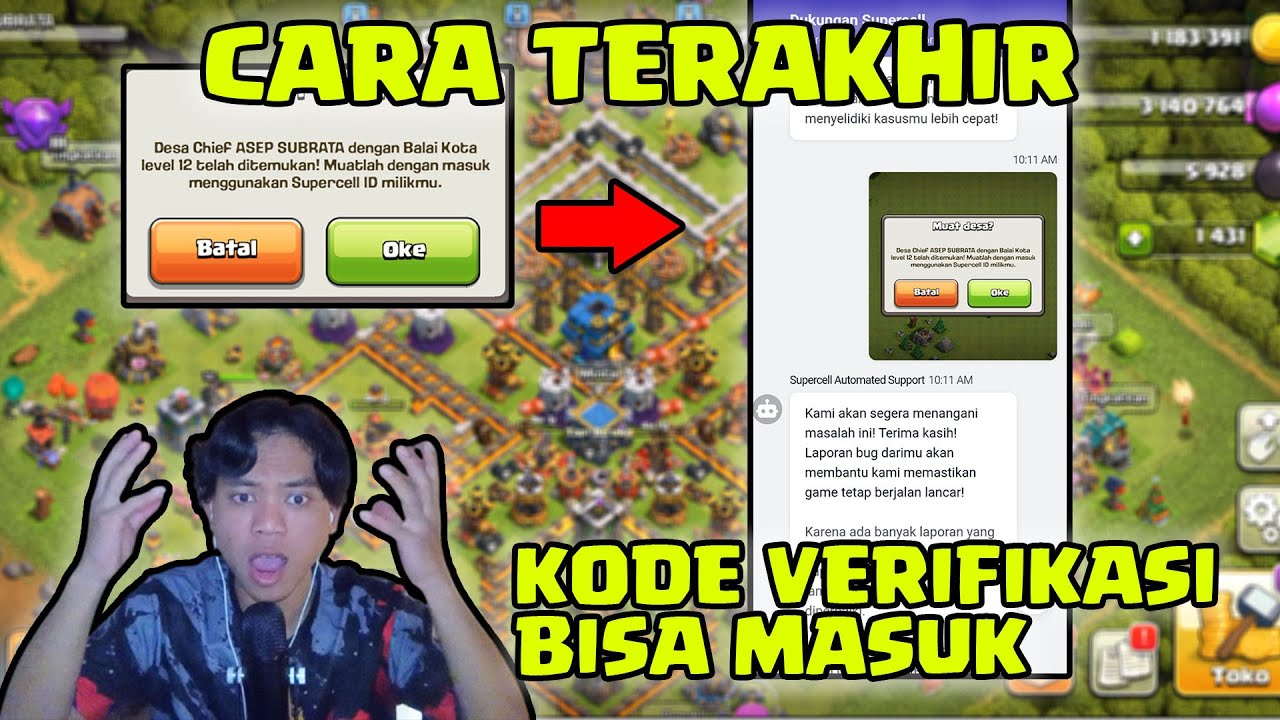 CARA MENGATASI KODE VERIFIKASI COC TIDAK MASUK - YouTube
