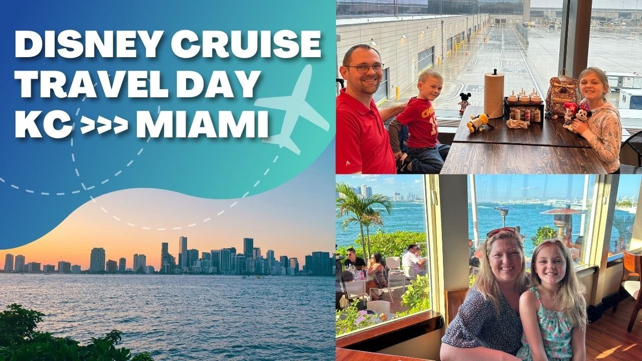 Disney Cruise Travel Day | New Kansas City Airport | Key Biscayne Beach | Rusty Pelican Miami