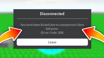 Guaranteed Fix For Roblox "Kicked due to unexpected client behavior 268 error"