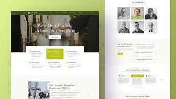 How To Design Funeral Home Website Free In WordPress With Elementor