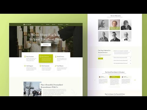 How To Design Funeral Home Website Free In WordPress With Elementor