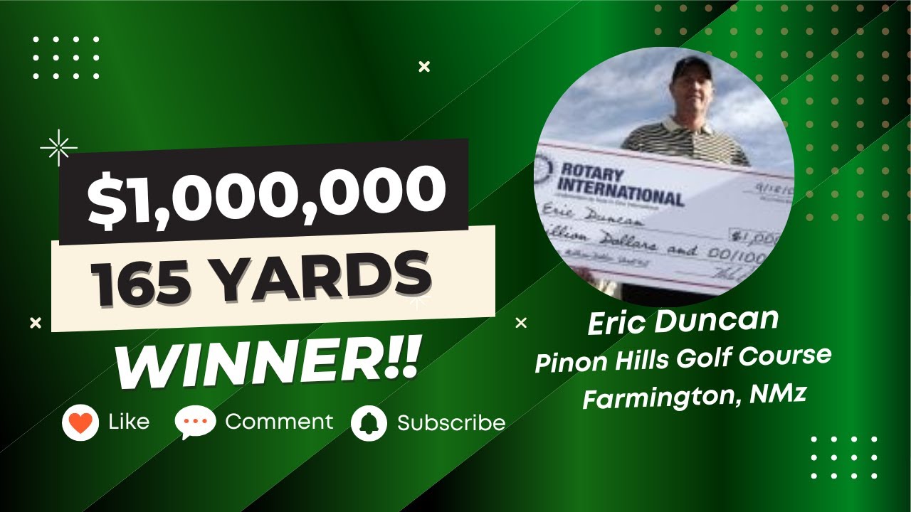 Million Dollar Hole In One Insurance Winner 