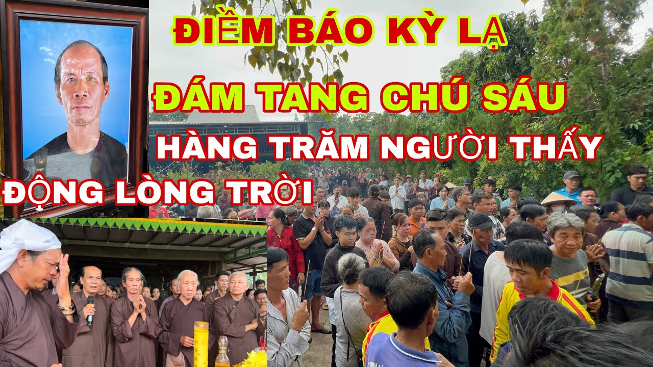 ĐÁM TANG CHÚ SÁU MUM RẤT ĐÔNG NGƯỜI ĐẾN ĐƯA TIỂN.