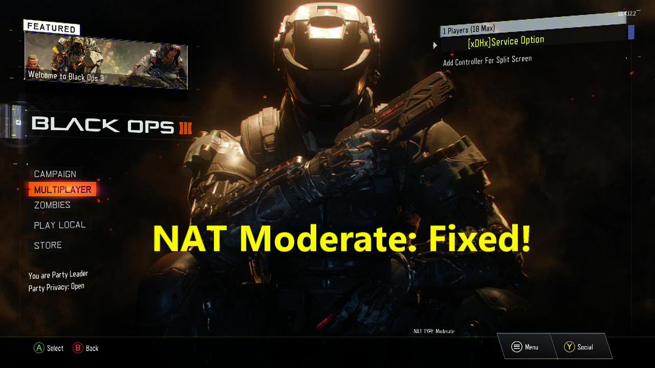 how to change nat type to open on ps4 for blck ops 3