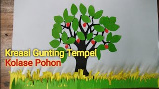 Cara Membuat Kolase Pohon Dari Kertas Origami Karya Seni Aplikasi Youtube