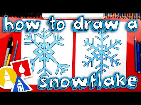 Video: How To Draw A Snowflake