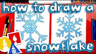 how to draw a snowflake