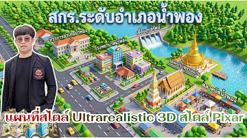 🔥 เปลี่ยนภาพธรรมดา ให้กลายเป็นแผนที่ 3D สไตล์ Pixar แบบ Ultrarealistic!