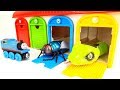 Thomas, Disney Cars, Tayo. Iron Man &amp; Dinosaur vs Sneak Monster &amp; Fly Toy Story