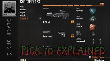 Call of Duty Black Ops 2 - Pick 10 Explained