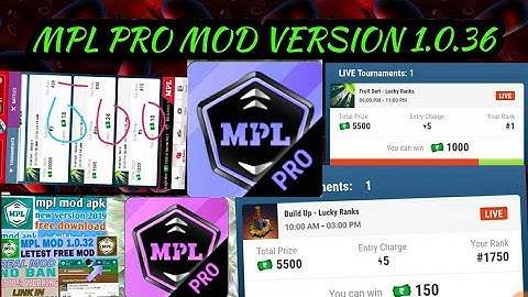 MPL PRO MOD VERSION 1.0.36 AND THIS VERSION AUR MANY GAMES HACK TO MPL MOD NEW TECHNOLOGY IN THIS AP