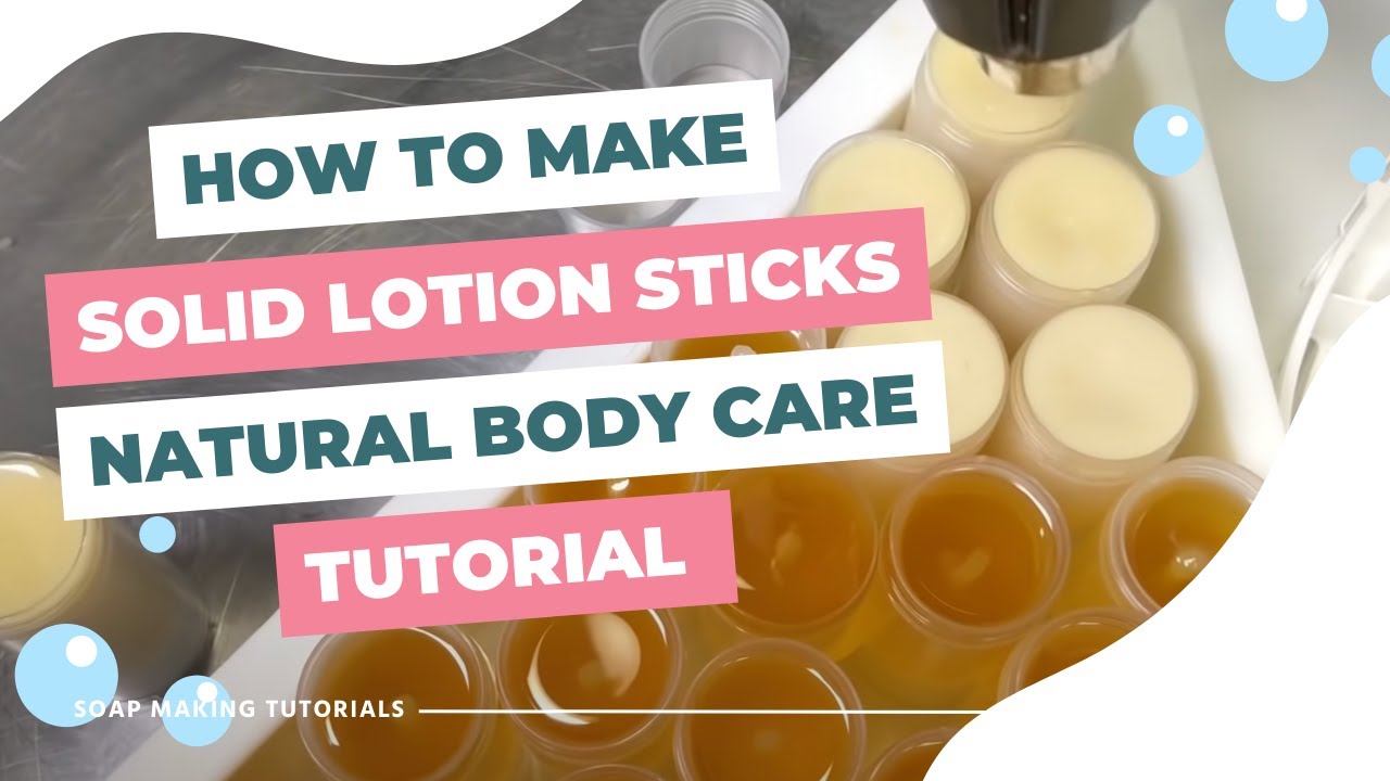 How to Make a Solid Lotion Stick 🐝 Moisturizing Beeswax Lotion Stick Recipe