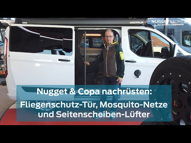 Nugget & Copa Zubehör: Fliegenschutz-Tür, Mosquito-Netze und  Seitenscheiben-Lüfter 