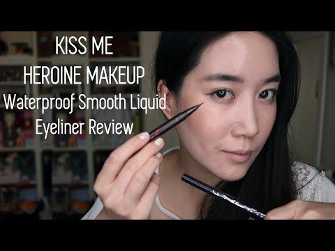 Wideo: Isehan Kiss Me Heroine Make Impact Waterproof Liquid Eyeliner # 01 Review