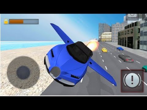 Real Flying Car Sımulator #2 Süper uçan araba - Uçan Araba oyunu, Uçan Robot Araba videosu