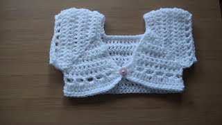 Crochet bolero/shrug/crochet cardigan/baby cardigan