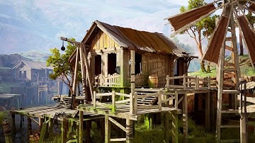 Modular Swamp Shack Pack for UE4 Preview by Matima Studio