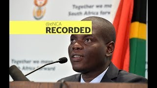 Minister Ronald Lamola briefs media on the outcomes of Cabinet Meeting