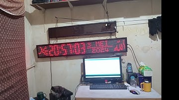 JWS (JAM WAKTU SHOLAT) 4 PANEL P10 LED RED ESP8266 MP3 TARTIL