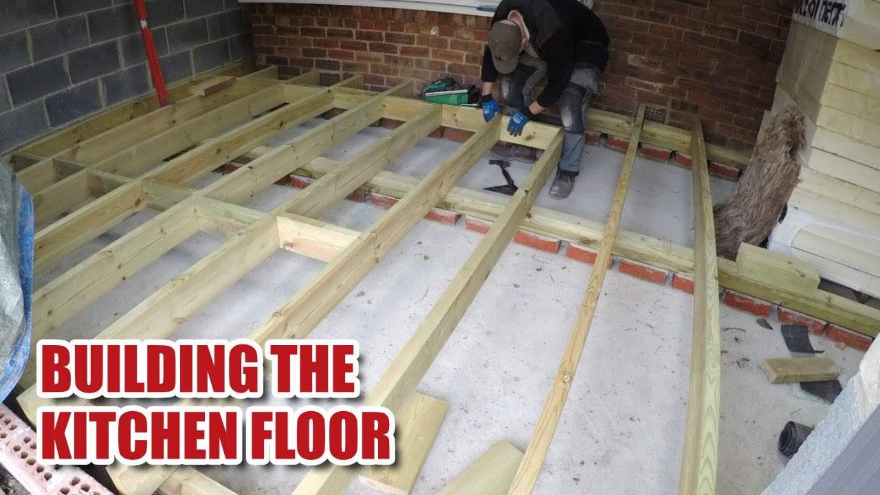 Suspended floor on sleeper walls (Self Build Extension Part 12)