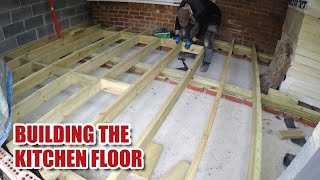 Making a suspended timber floor on sleeper walls