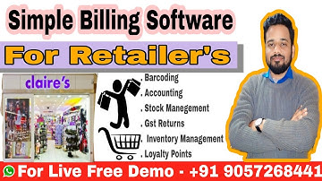 Simple Billing Software For Retail Shop Dollar Erp Software.POS Biling Inventory Management Software