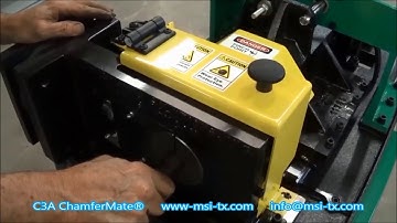Beveling Machine For Pointing Solid Bar, C3A ChamferMate® Bar, Stud and Tube Chamfering Machine