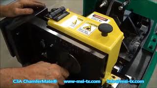 Beveling Machine For Pointing Solid Bar, C3A ChamferMate® Bar, Stud and Tube Chamfering Machine