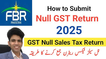 How to Submit Null GST Return in fbr | Null Sales Return | STRN | Sales Tax Return in FBR Iris